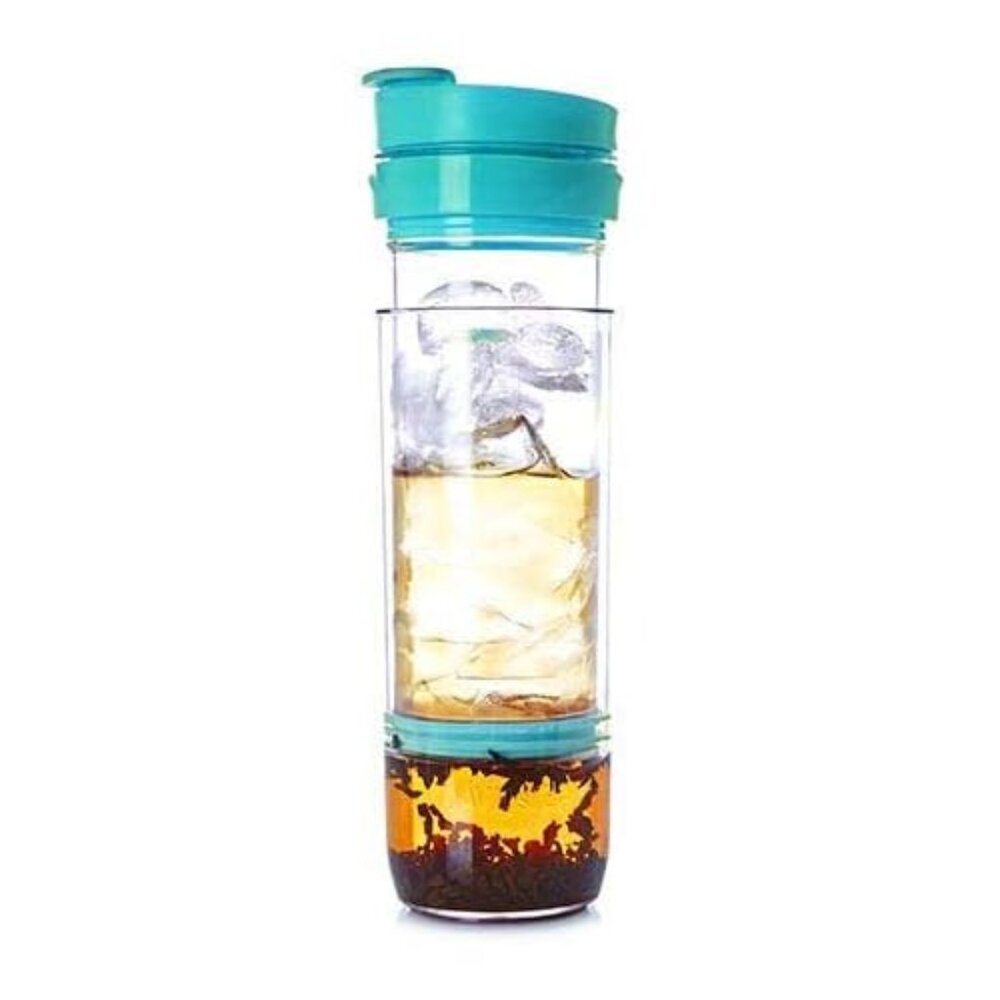 DavidsTea Iced Tea Press Travel Mug Tumbler Infuser
